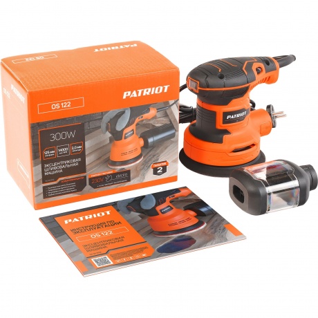 Эксцентриковая шлифмашина Patriot OS 122 300Вт D125мм (110301522) - фото 10
