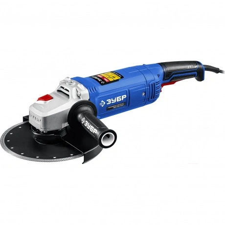 Угловая шлифовальная машина ЗУБР 2200 Вт, d230 мм, (УШМ-П230-220...