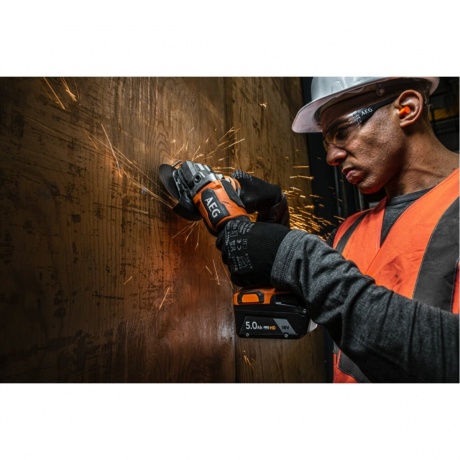 Шлифмашина угловая AEG 18В 125мм BEWS18-125BLPX2-502C 4935480858 - фото 8