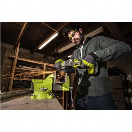 Шлифмашина угловая Ryobi 18В бесщеточная RAG18X-1x40SJ 5133005707 - фото 2