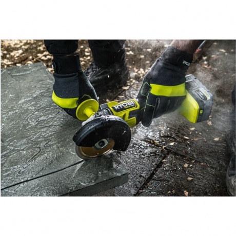 Шлифмашина угловая Ryobi 18В бесщеточная RAG18X-1x40SJ 5133005707 - фото 4