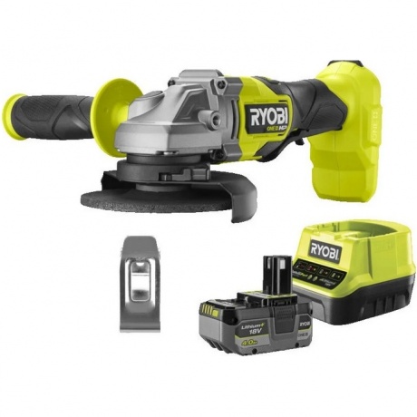 Шлифмашина угловая Ryobi 18В бесщеточная RAG18X-1x40SJ 5133005707 - фото 5