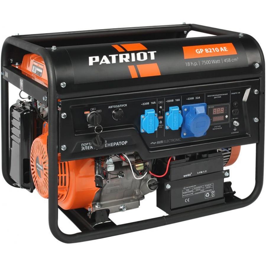 patriot 474101588 gp 7210le генератор бензиновый Генератор бензиновый Patriot GP 8210AE 474101705