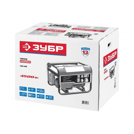 Генератор бензиновый Зубр ЗЭСБ-4500 - фото 11