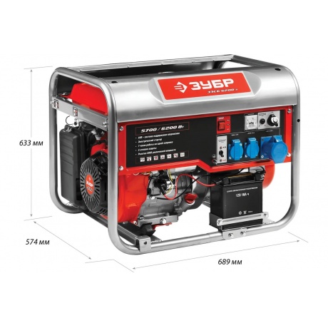 Генератор Зубр ЗЭСБ-6200-Э - фото 8