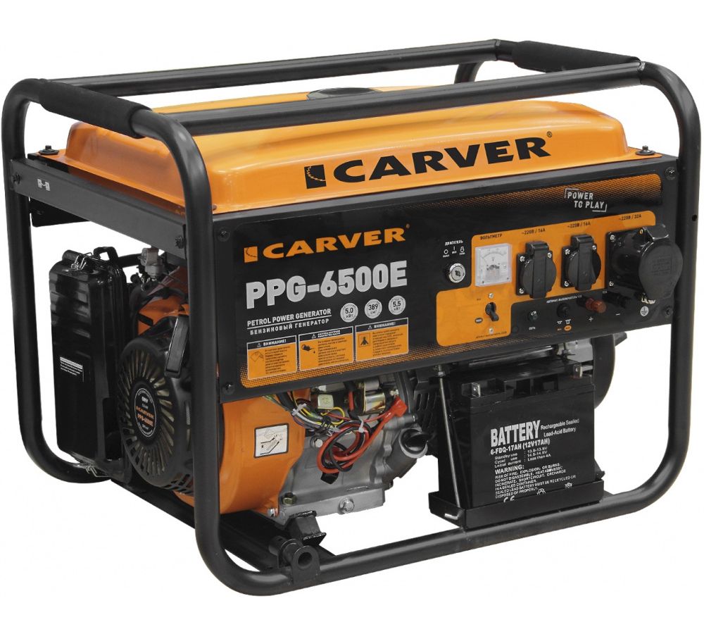 цена Генератор Carver PPG- 6500Е (01.020.00005)