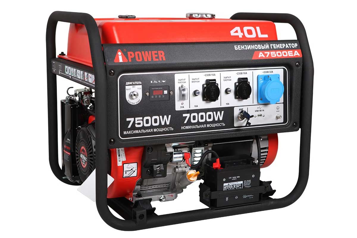 

Генератор бензиновый A-iPower A7500EA (20112)