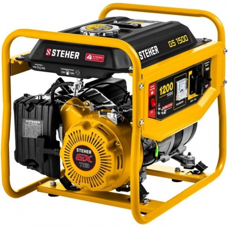 Бензиновый генератор STEHER GS-1500, 1200 Вт - фото 1