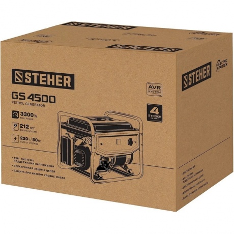Бензиновый генератор STEHER GS-4500, 3300 Вт - фото 4
