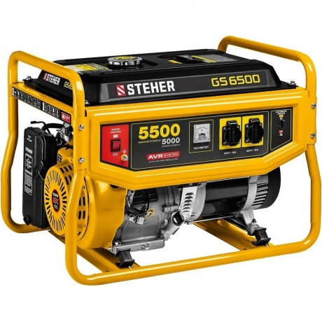 Бензиновый генератор STEHER GS-6500, 5500 Вт - фото 1
