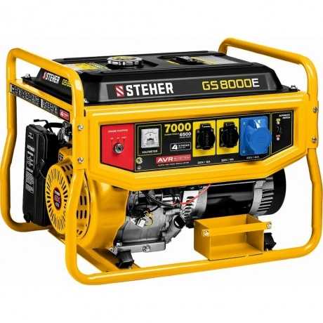 Бензиновый генератор с электростартером STEHER GS-4500Е, 3300 Вт
