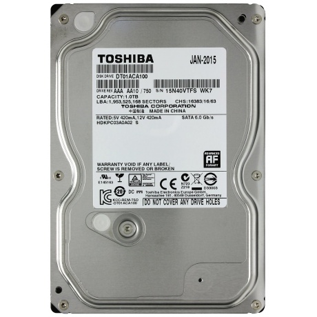 Жесткий диск Toshiba 1Tb (DT01ACA100) - фото 2