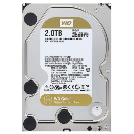 Жесткий диск WD Gold 2Tb (WD2005FBYZ) - фото 3