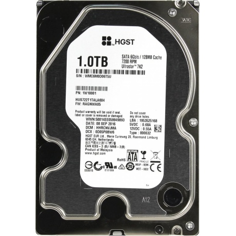 Жесткий диск HGST Ultrastar 7K2 1Tb (1W10001) - фото 3