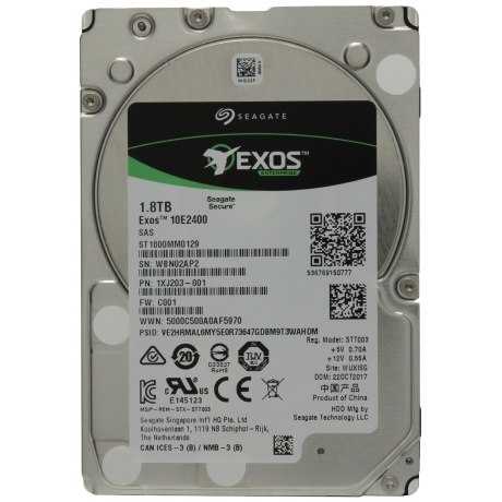 Жесткий диск Seagate Exos 10E2400 1.8Tb (ST1800MM0129) - фото 5