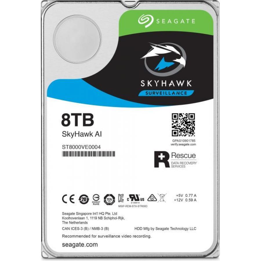 Жесткий диск Seagate SkyHawk AI 8Tb (ST8000VE0004) - фото 1