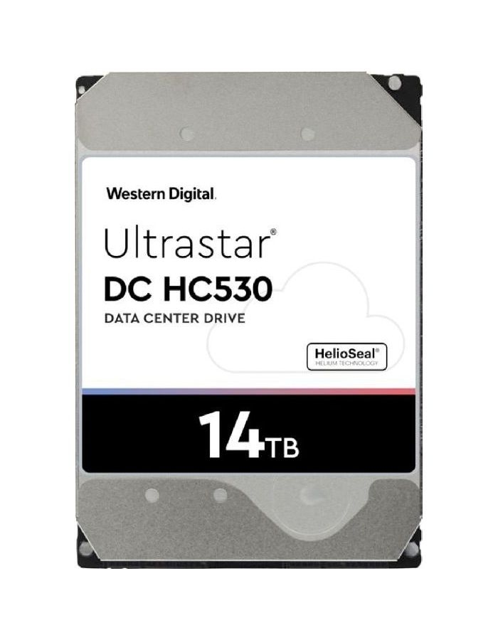 Жесткий диск Western Digital Ultrastar DC HC530 WUH721414AL5204 (0F31052) 14ТБ накопитель на жестком магнитном диске wd жесткий диск western digital ultrastar dc hc530 wuh721414al5204 0f31052 14тб 3 5 7200rpm 256mb sas 51