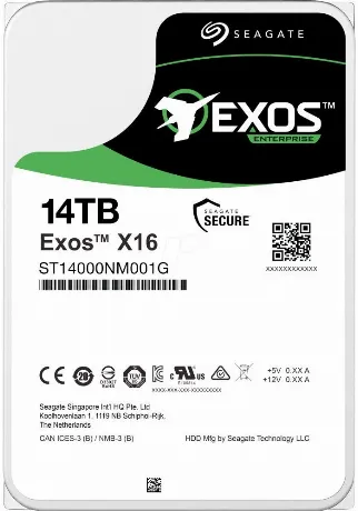 Жесткий диск Seagate Exos X16 14TB (ST14000NM001G)