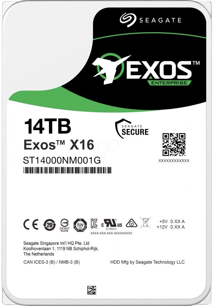 Жесткий диск Seagate Exos X16 14TB (ST14000NM001G) жесткий диск seagate exos x16 14tb st14000nm001g