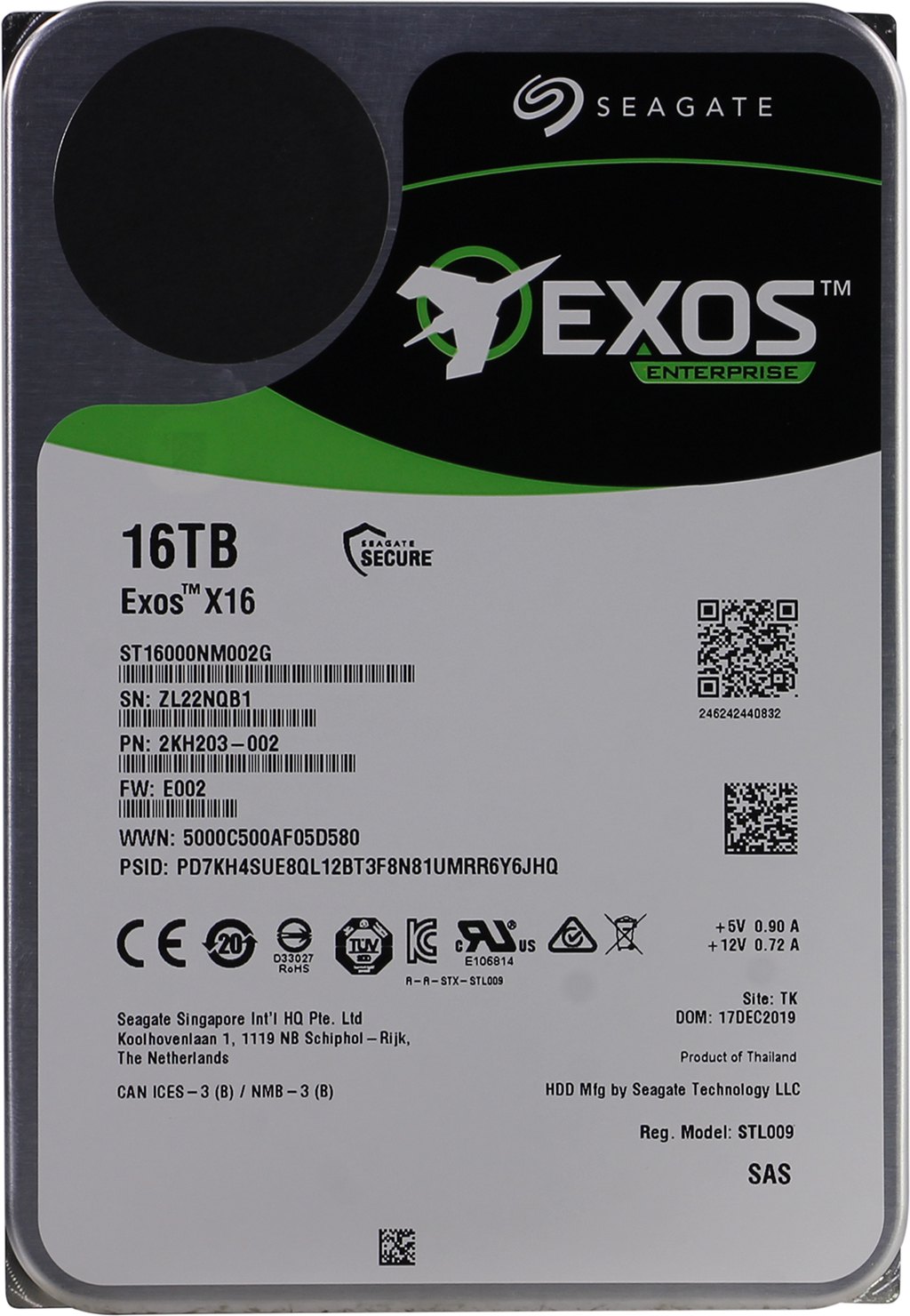 Жесткий диск Seagate Exos X16 16TB (ST16000NM002G)