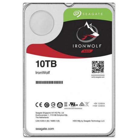 Жесткий диск Seagate IronWolf 10Tb (ST10000VN0008)