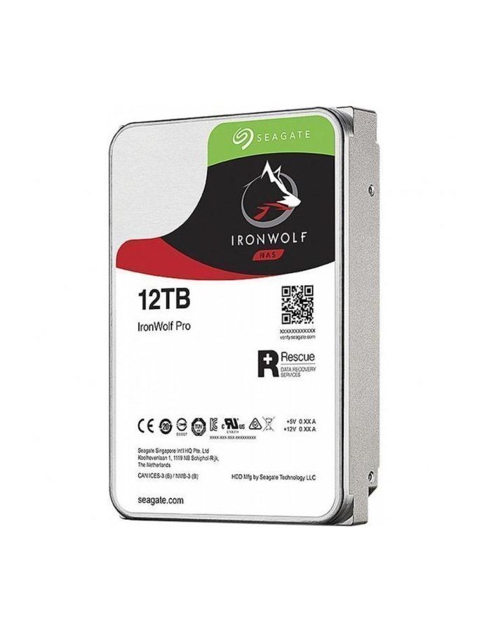 Жесткий диск Seagate IronWolf Pro 12Tb (ST12000NE0008) жесткий диск seagate ironwolf pro 3 5 14tb sata st14000ne0008