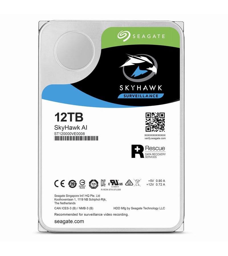 Жесткий диск Seagate SkyHawk 12TB (ST12000VE0008) - фото 1