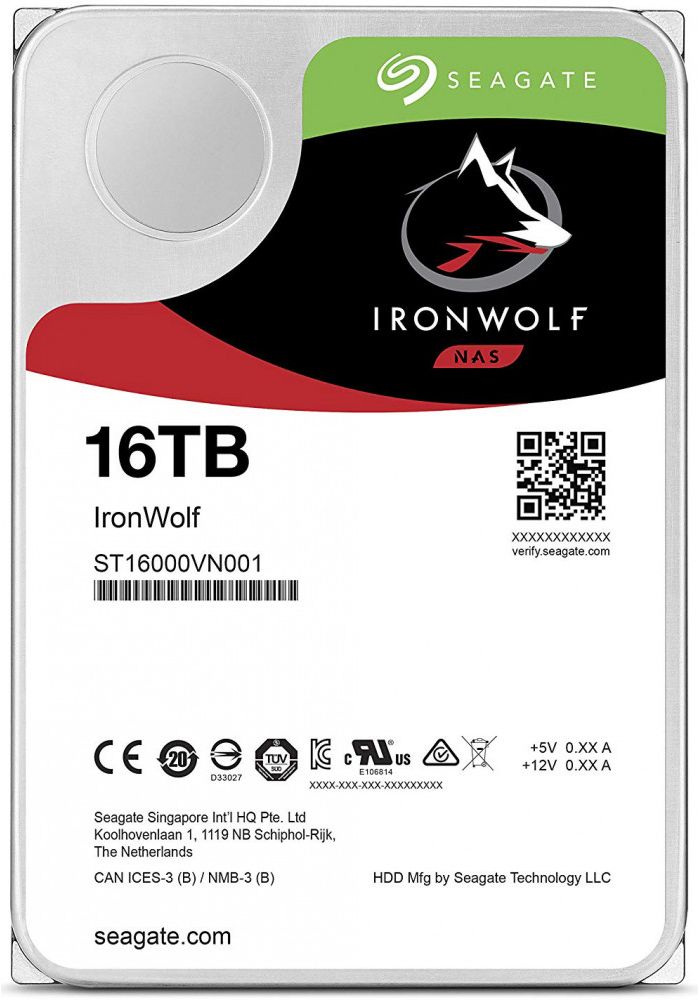 Жесткий диск Seagate IronWolf 16Tb (ST16000VN001) внутренний жесткий диск seagate ironwolf st16000vn001 16 тб