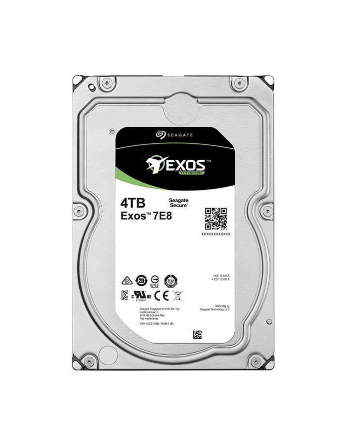 Жесткий диск Seagate Exos SAS 4Tb (ST4000NM005A) жесткий диск c8r26a hp msa 4tb 6g sas 7 2k rpm lff 3 5 indp