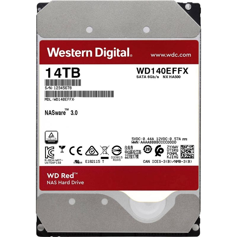 Жесткий диск WD Red 14Tb (WD140EFFX) - фото 1
