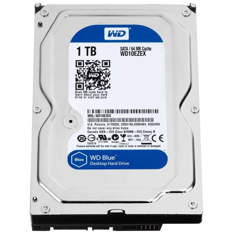 Жесткий диск WD SATA Blue 1TB (WD10EZEX) - фото 1