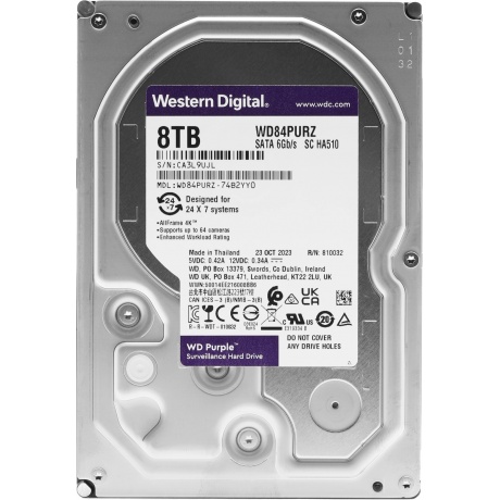 Жесткий диск Western Digital Surveillance 8 TB WD84PURZ - фото 3