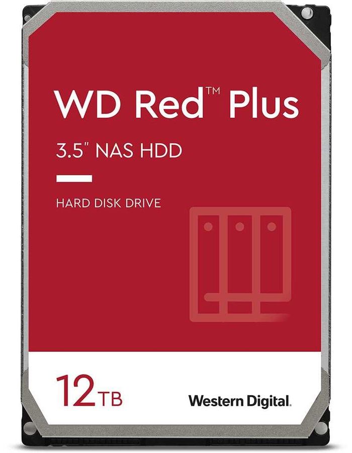 Жесткий диск HDD Western Digital SATA 12TB Red (WD120EFBX) жёсткий диск 12tb sata iii wd red plus wd120efbx