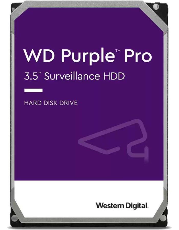 Жесткий диск HDD Western Digital SATA 8TB (WD8001PURP) жесткий диск hdd western digital sata 18tb pro wd181kfgx