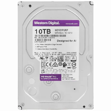 Жесткий диск HDD Western Digital SATA-III 10Tb (WD101PURP)