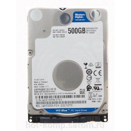 Жесткий диск HDD Western Digital 500Gb (WD5000LPZX) - фото 3
