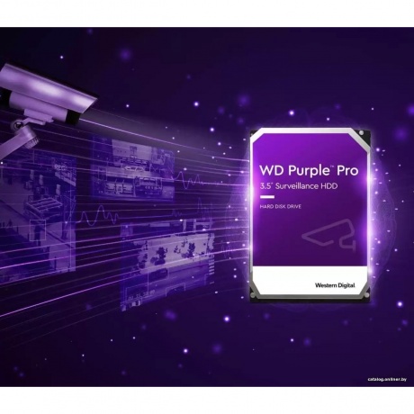 Жесткий диск HDD Western Digital Purple PRO 18ТБ (WD181PURP) - фото 4