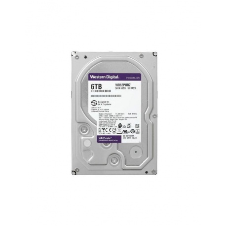 Жесткий диск HDD Western Digital Purple 6ТБ (WD62PURZ ) - фото 1