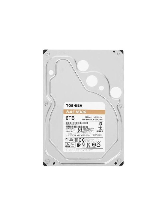 цена Жесткий диск HDD Toshiba SATA-III 6Tb (HDWG460UZSVA)