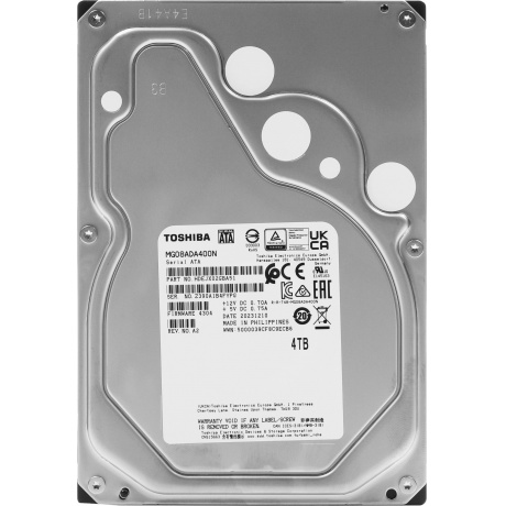Жесткий диск HDD Toshiba SATA3 4Tb (MG08ADA400N) - фото 1
