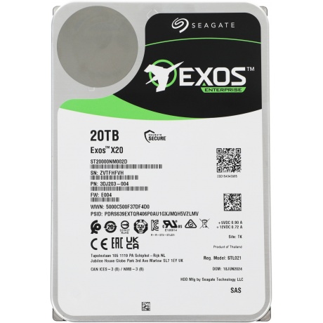 Жесткий диск HDD Seagate 7200RPM 20TB (ST20000NM002D) - фото 2
