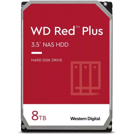 Жесткий диск HDD WD Original SATA-III 8Tb (WD80EFZZ) Red Plus - фото 2