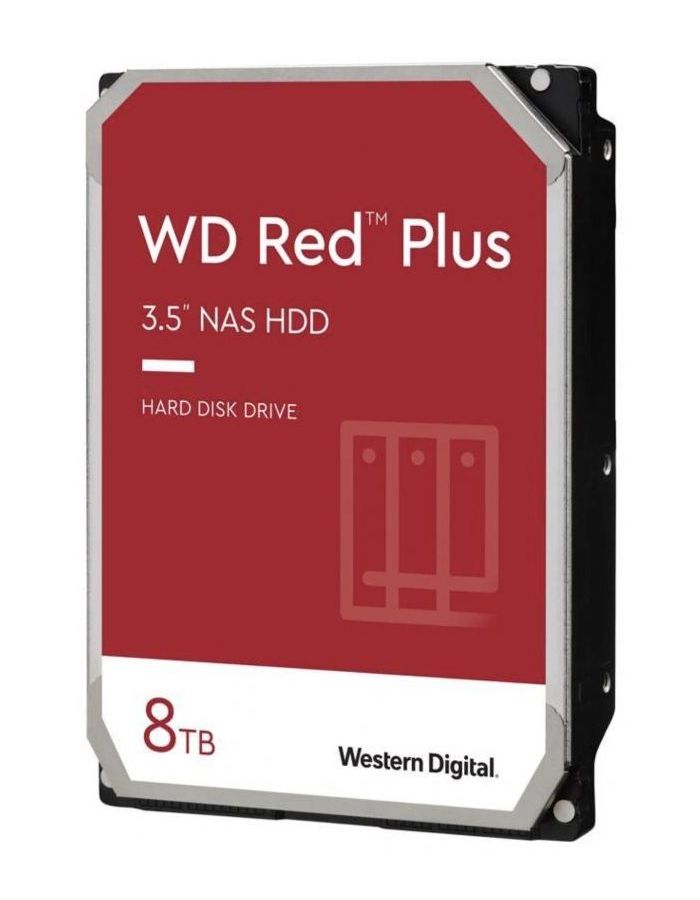 Жесткий диск HDD WD Original SATA-III 8Tb (WD80EFZZ) Red Plus - фото 1