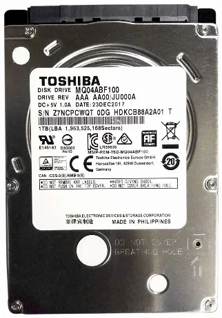 Жесткий диск Toshiba SATA-III 1Tb 2.5" (MQ04ABF100)