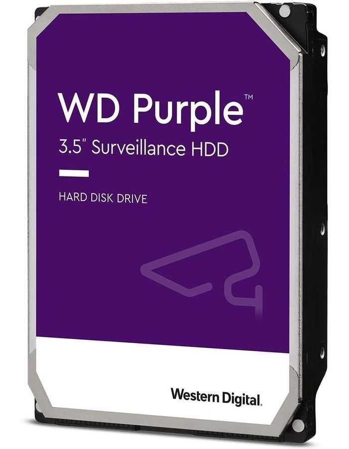Жесткий диск HDD Western Digital 4TB Purple (WD43PURZ) 3 5 6 тб жесткий диск wd red intellipower wd60efax sata iii 6 гбит с 5400 об мин кэш память 256 мб raid edition