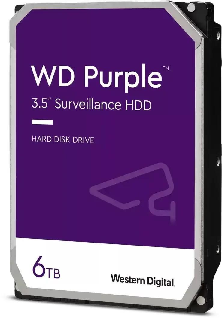 Жесткий диск Western Digital SATA 6Tb Purple (WD64PURZ) жесткий диск wd sata iii 18tb wd181purp surveillance purple pro 7200rpm 512mb 3 5