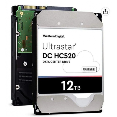 Жесткий диск HGST Ultrastar HDD 3.5&quot; SATA-III 12TB (HUH721212ALE600) - фото 1