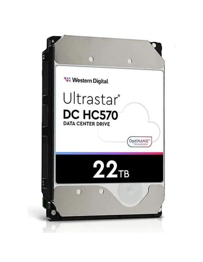 Жесткий диск Western Digital Ultrastar DC HС570 HDD 3.5 SATA 22Tb (WUH722222ALE6L4) для домашних пк western digital жесткий диск western digital wd1500ahfd 150gb 10000 sata 3 5 hdd