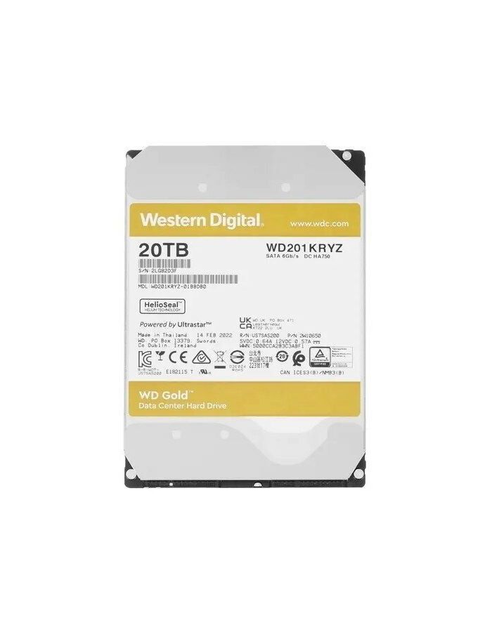 Жесткий диск HDD WD 20TB (WD201KRYZ) - фото 1