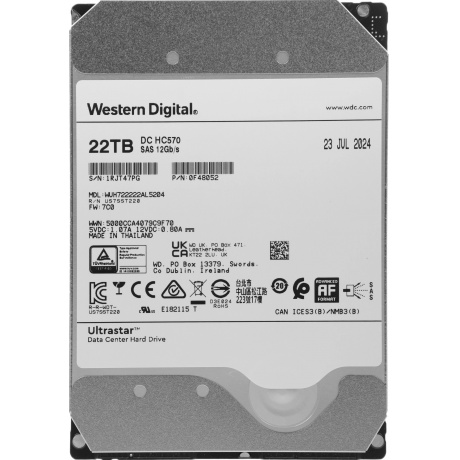 Жесткий диск WD Ultrastar DC 22TB (WUH722222AL5204) - фото 4